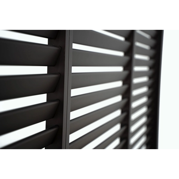 Panel Żaluzjowy Stały Aluminiowy 93 x 225,8 cm Antracyt do Pergoli NORDVIC SOLA VIKEN